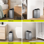 EKO Astro 10L / 2.6 Gallon Slim Sensor Trash Can with Butterfly Lid-Matte Stainless Steel – Multiple Uses