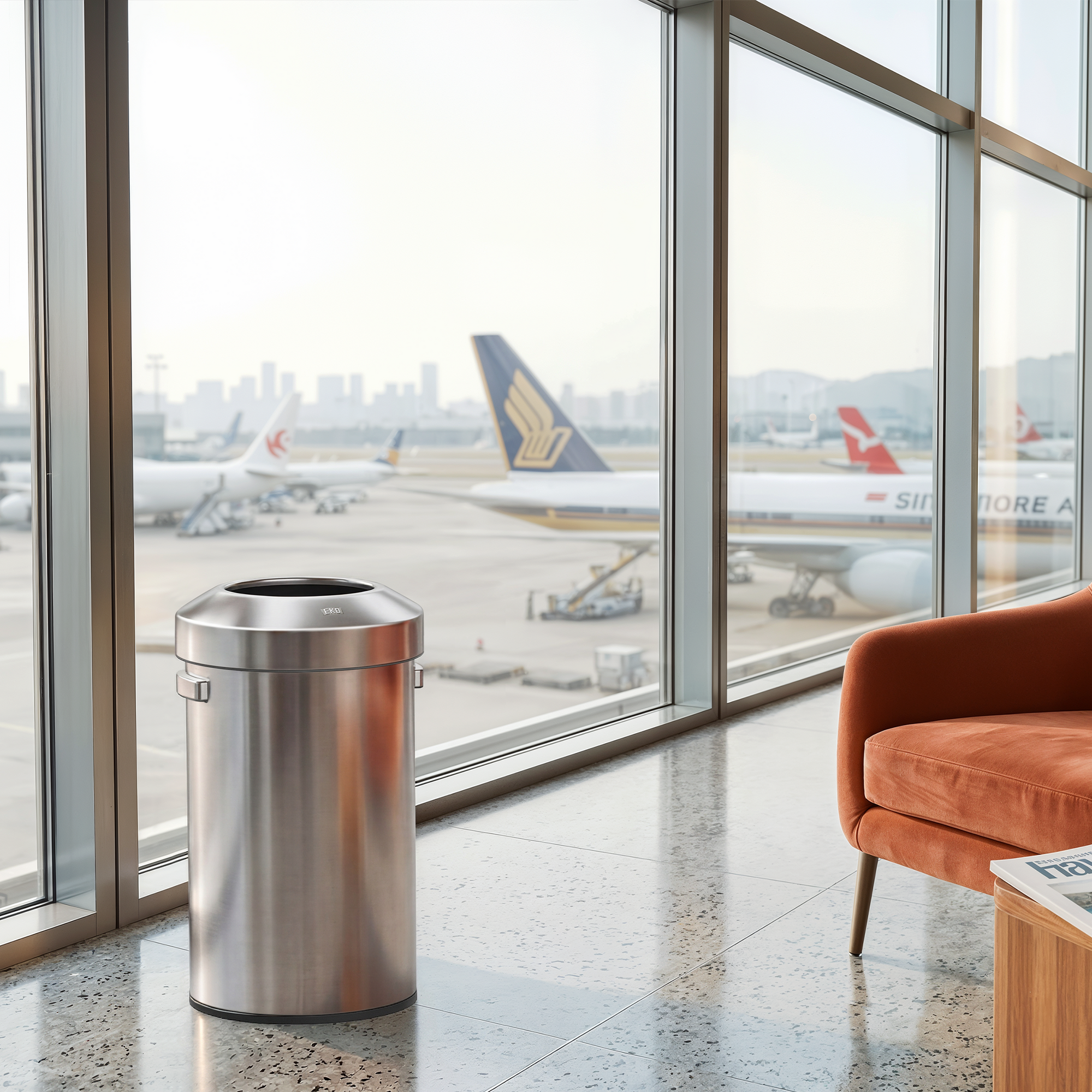 Urban Round Open Top Can Commercial Grade - 60L / 16 Gal – Home by EKO Urban Round Open Top Can Commercial Grade - 60L / 16 Gal – Home by EKO