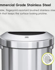 Urban Semi-Round Open Top Can Commercial Grade – 60L / 16 Gal