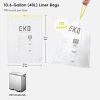 Code M Easy-Dispense Roll Trash Bags, 35-40 L / 9.3-10.6 Gal
