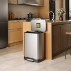 Neo-Cube Stainless Steel Step Trash Can