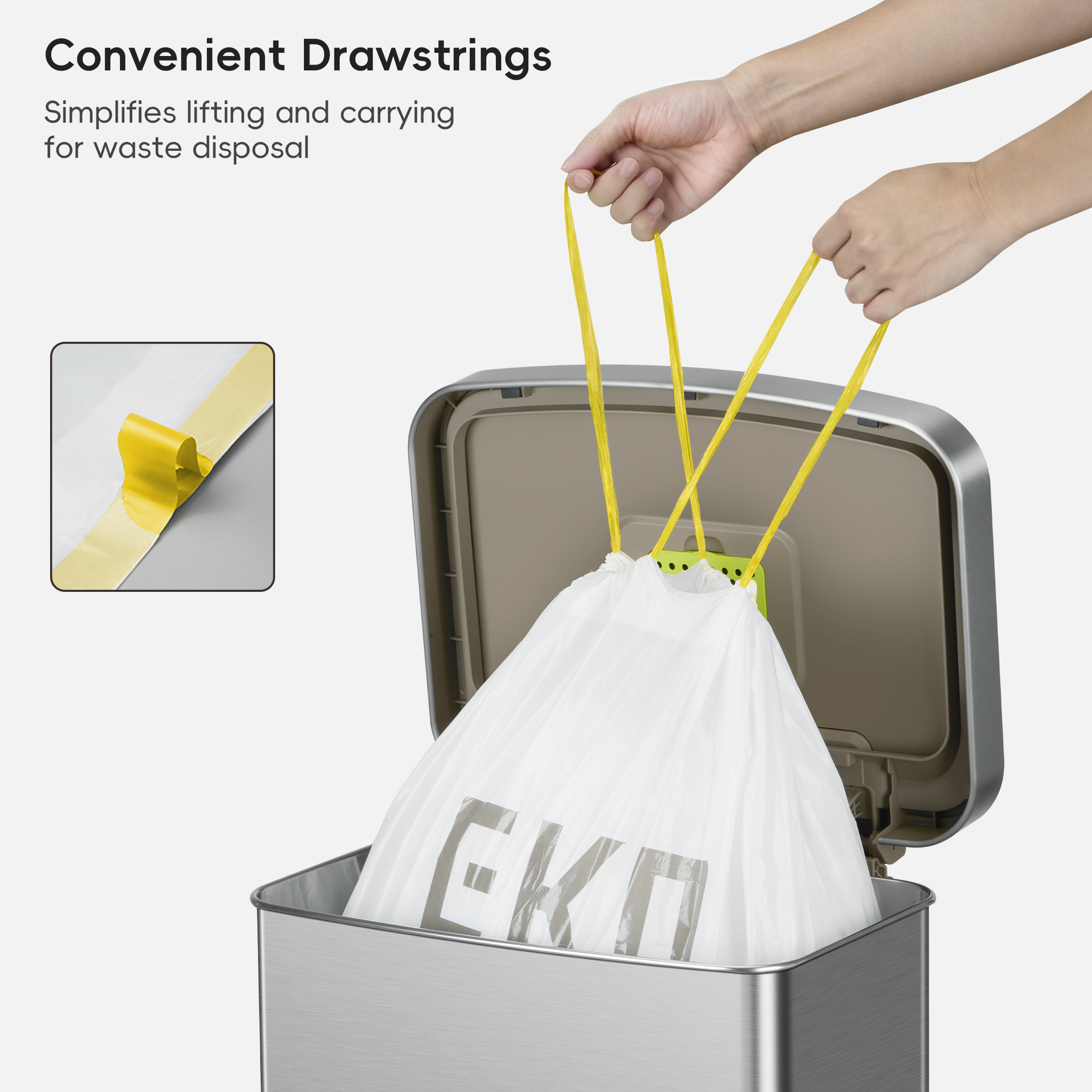 Code G - 21 Gallon Easy-Dispense Roll Trash Bag - 240 Count