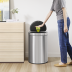 Mirage Semi-Round Motion Sensor Trash Can, 47 L