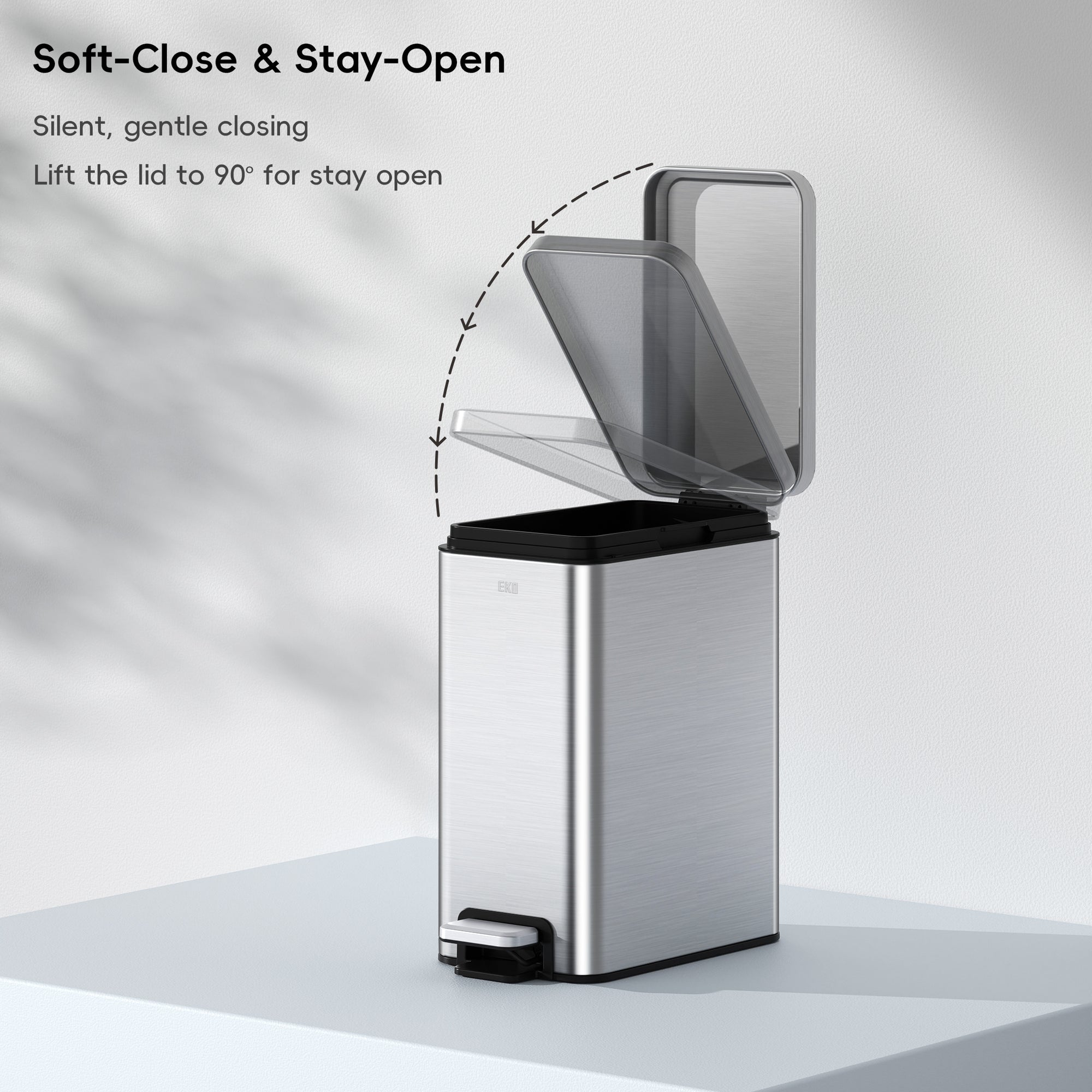 Stella 10 L/2.6 Gal Small Bathroom Step Trash Can