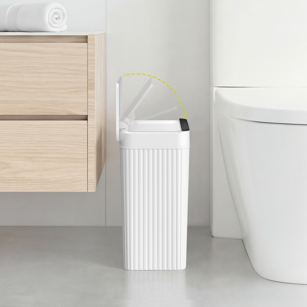 Brio Compact Motion Sensor Trash Can, 10 L