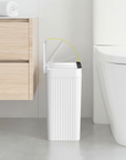 Brio 10L / 2.6 Gallon in White Compact Design Motion Sensor Trash Can