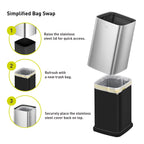 EKO Laguna Open Top Can with Nested Liner 2 Pack Combo Set - 7L+12L – Simplified Bag Swap