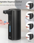 Aroma Pro 13.5 fl oz Touchless Automatic Liquid Soap Dispenser-Matte Black