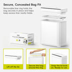 Brio X Compact Motion Sensor Trash Can, 10 L