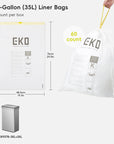 Code K -9.3 Gallon Easy-Dispense Roll Trash Bag - 240 Count