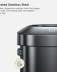 Urban Round Open Top Can Commercial Grade – 120L / 32 Gal - Black Stainless Steel