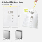 Code F-1  Slim Extra-Long Easy-Dispense Roll Trash Bags, 30.3 L / 8 Gal