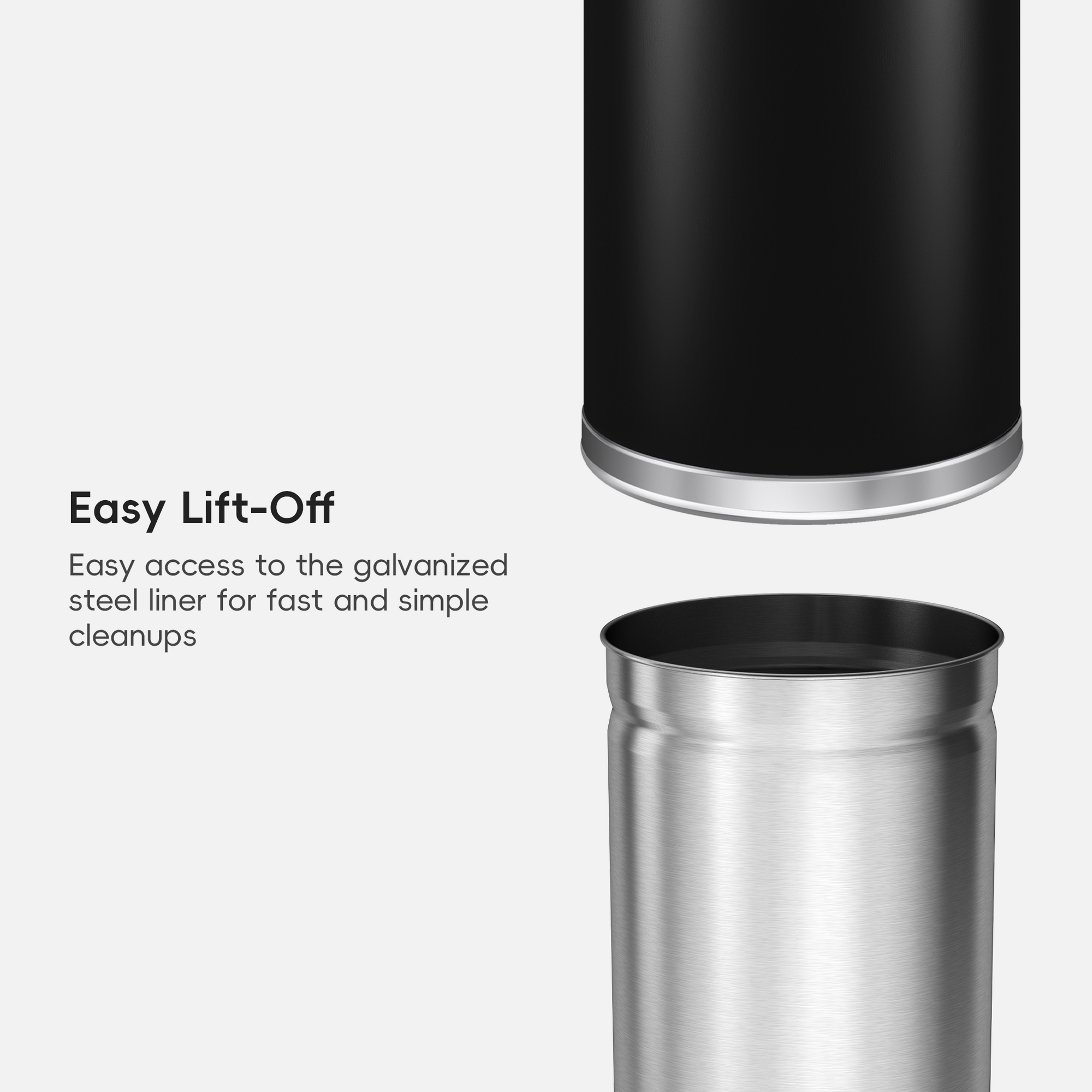 Eternal Round Open Top Can Commercial Grade – 56L / 14.7 Gal