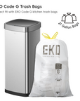 Ecosmart 80L / 21 Gal Motion Sensor Tall and Large Kitchen Trash Can - Stainless Steel