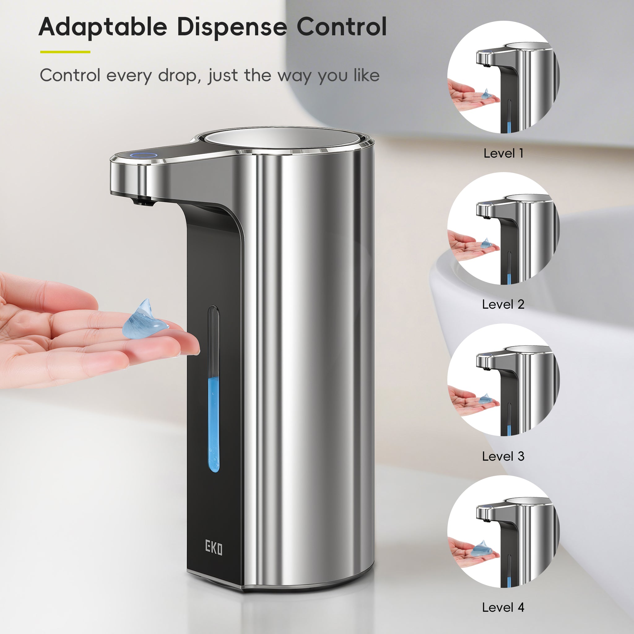 Aroma Pro 13.5 fl oz Touchless Automatic Liquid Soap Dispenser