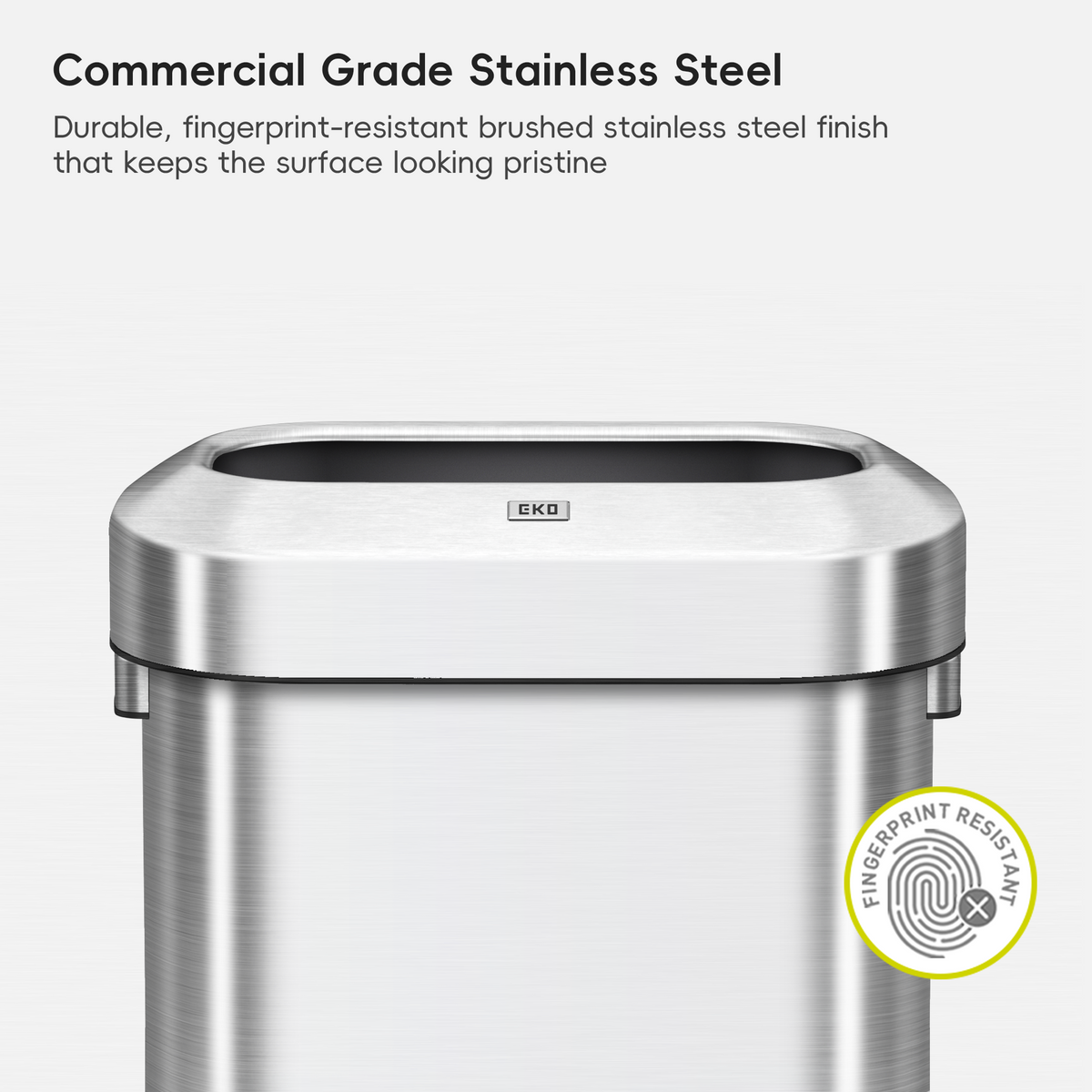 Urban Slim Open Top Trash Can