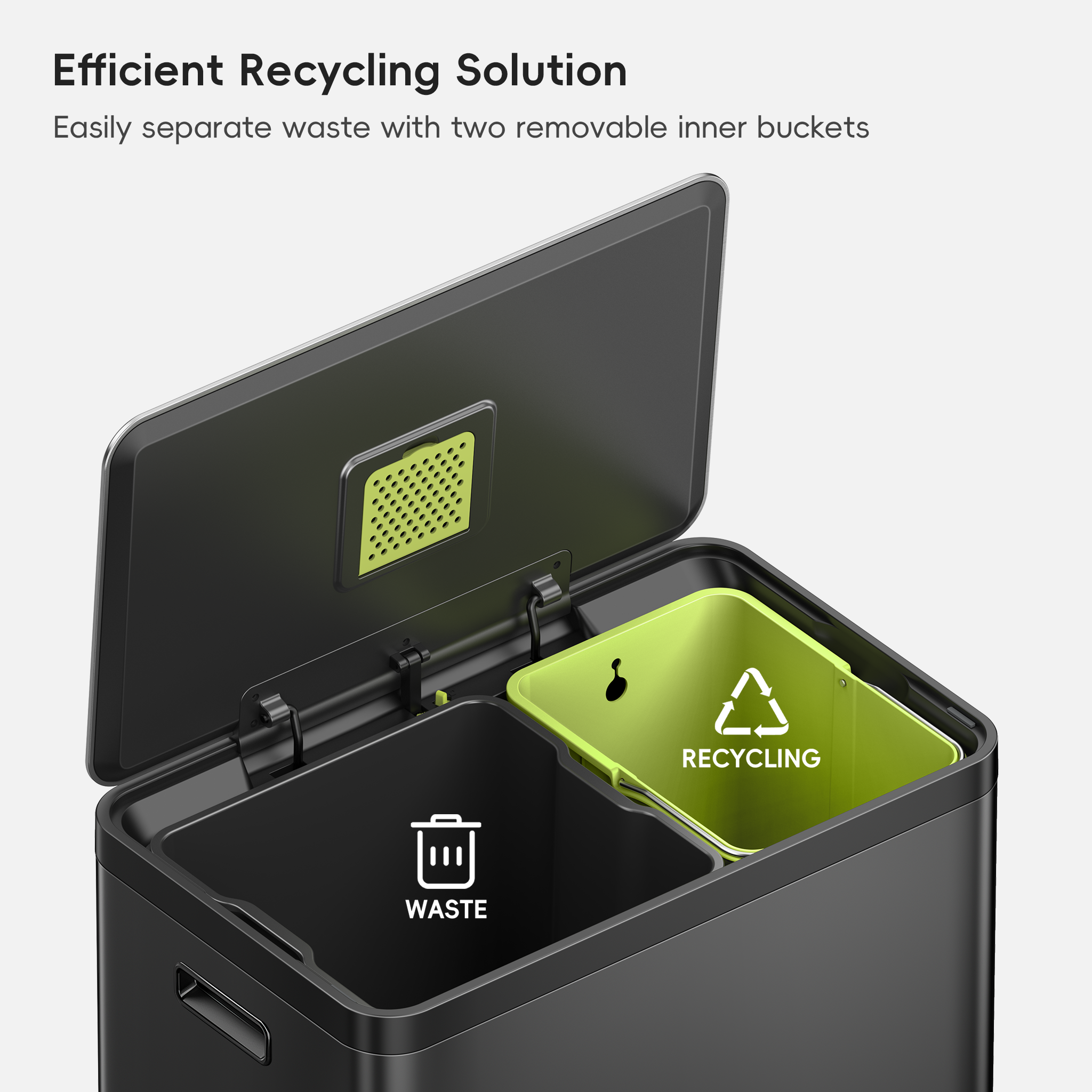 EKO EcoCasa Recycling Step Can - Thumbnail 3