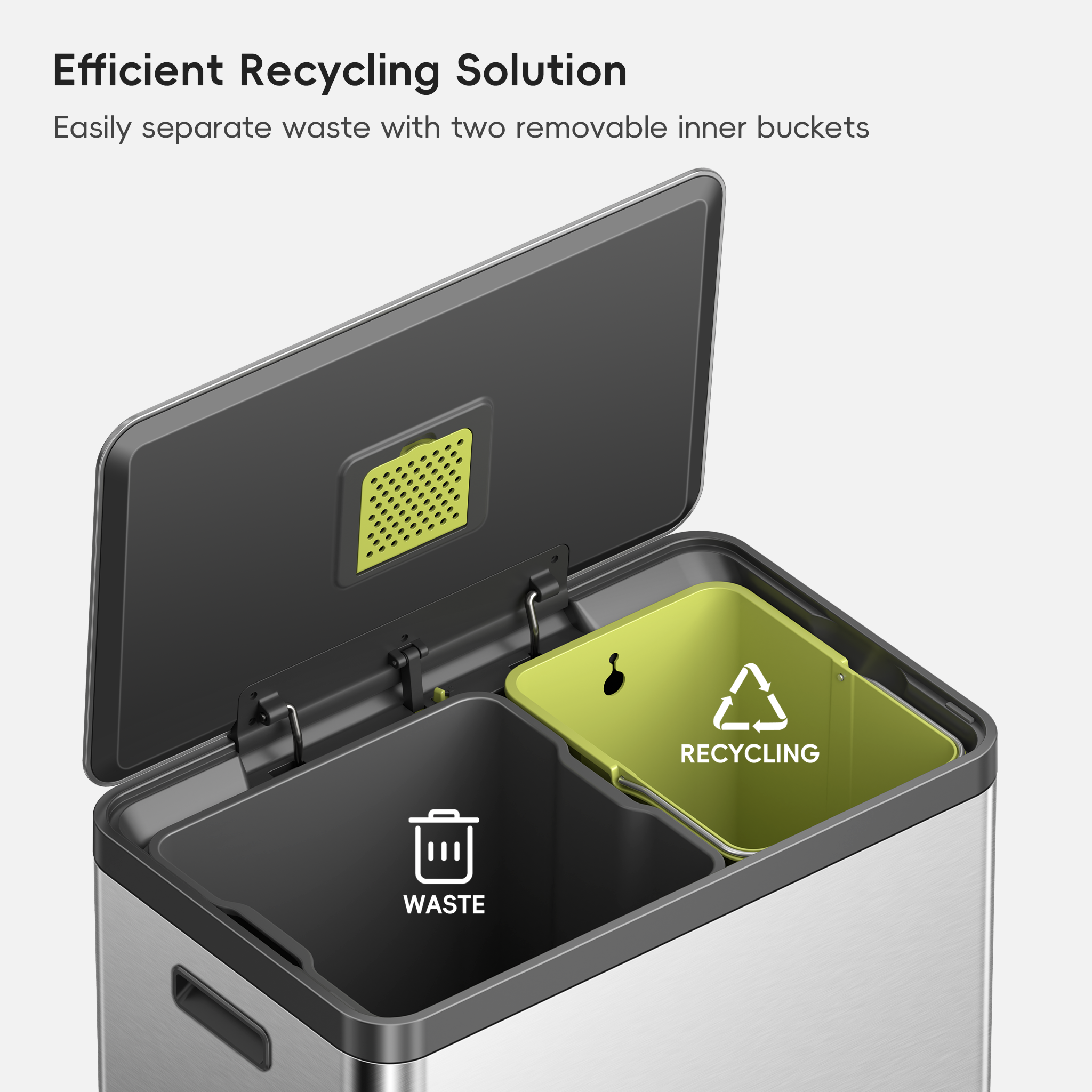 EKO EcoCasa II Recycling Can - Thumbnail 5