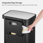 Hudson Step Trash Can with Bag Compartment