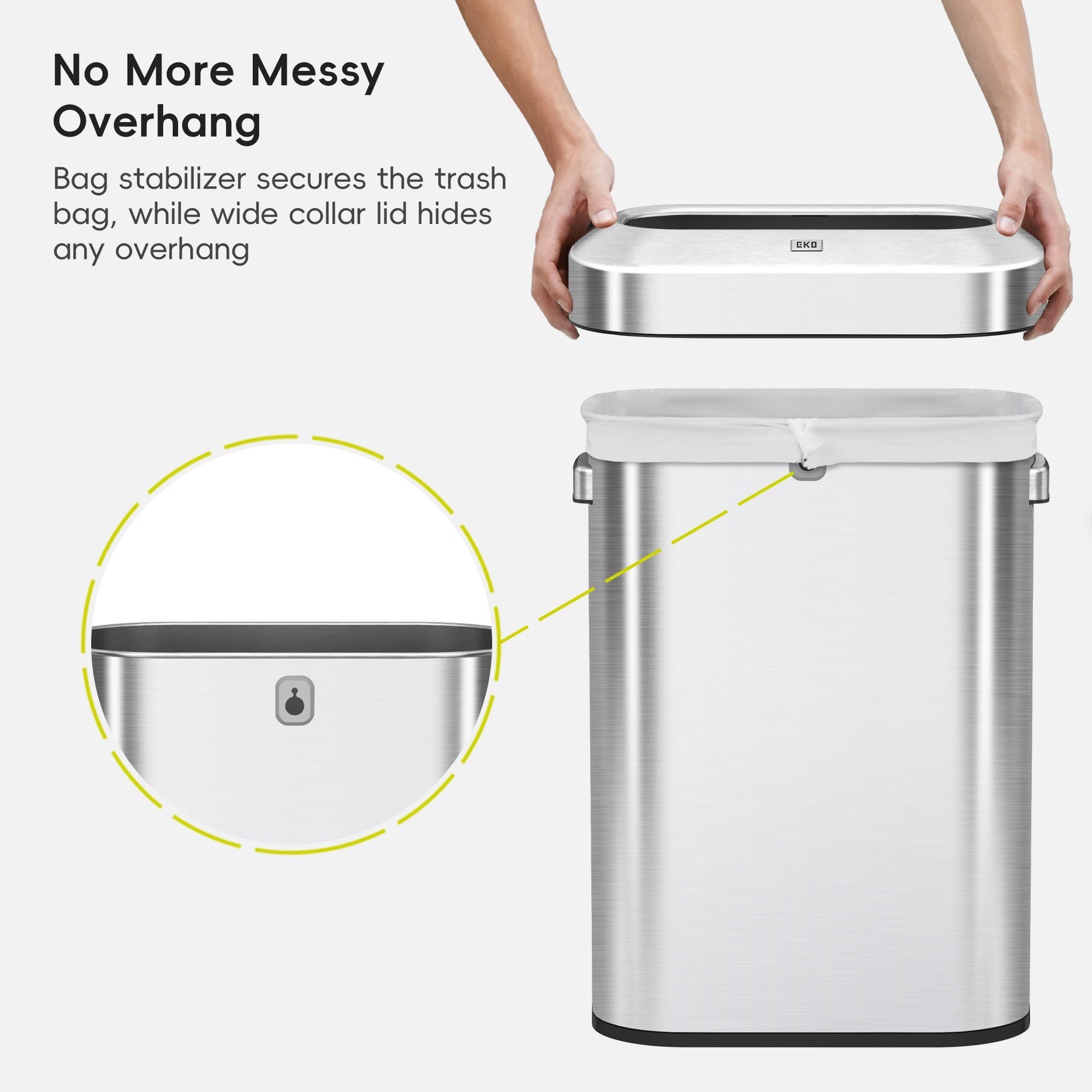 Urban Slim Open Top Can Commercial Grade - 60L / 16 Gal