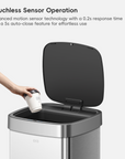 Ecosmart 80L / 21 Gal Motion Sensor Tall and Large Kitchen Trash Can - Stainless Steel
