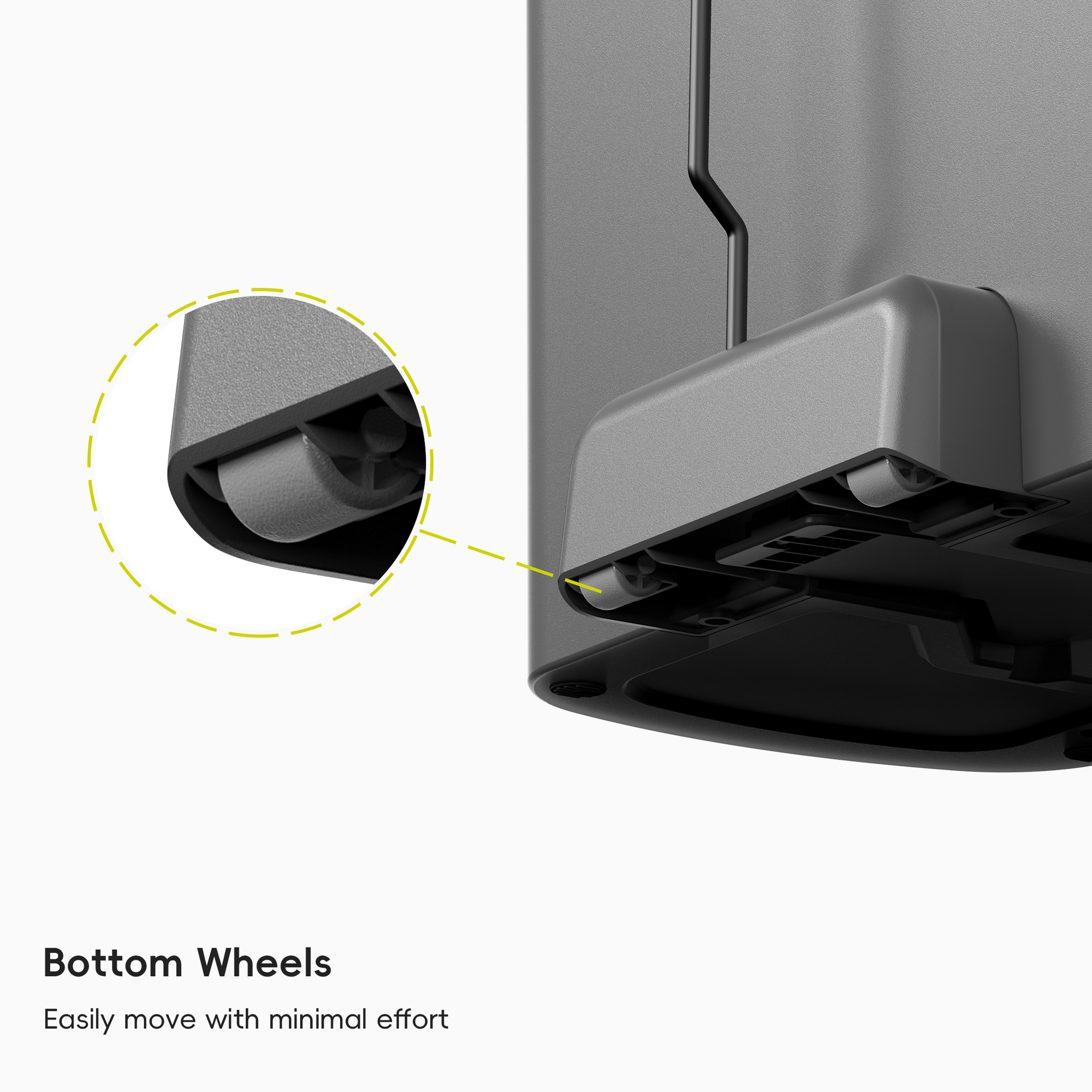 Hana Select 13.2 Gallon / 50L Plastic Resin Step Kitchen Trash Can-Grey