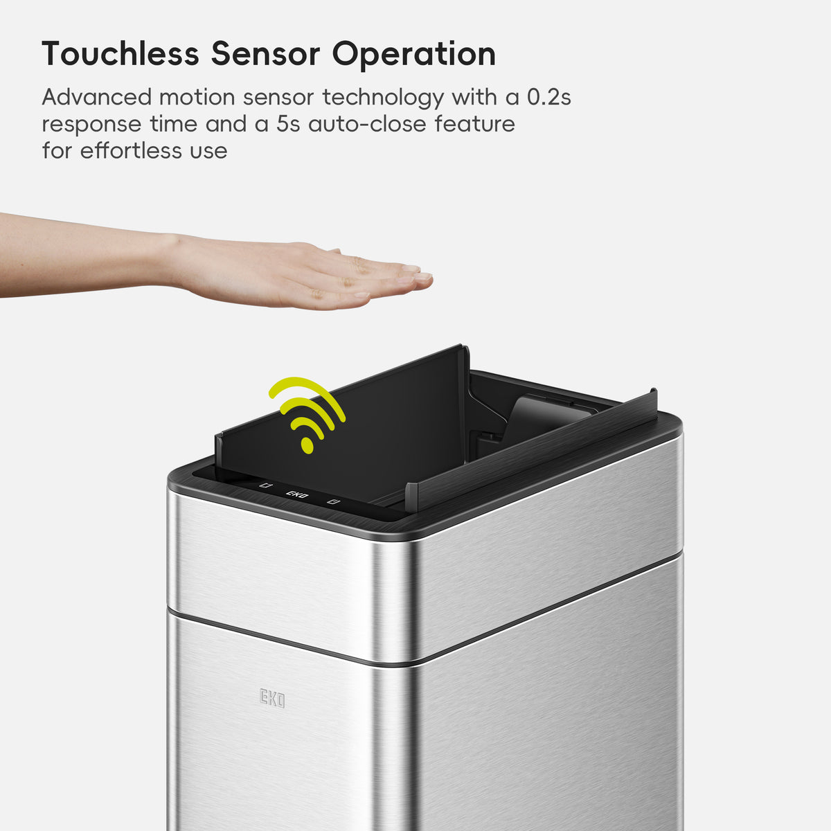 Phantom Pro Motion Sensor Bin with Dual Wing Lid