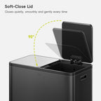 EcoCasa Plus Dual Recycling Trash Can, 40+40 L