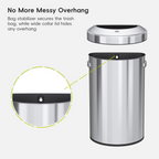 Urban Semi-Round Open Top Trash Can