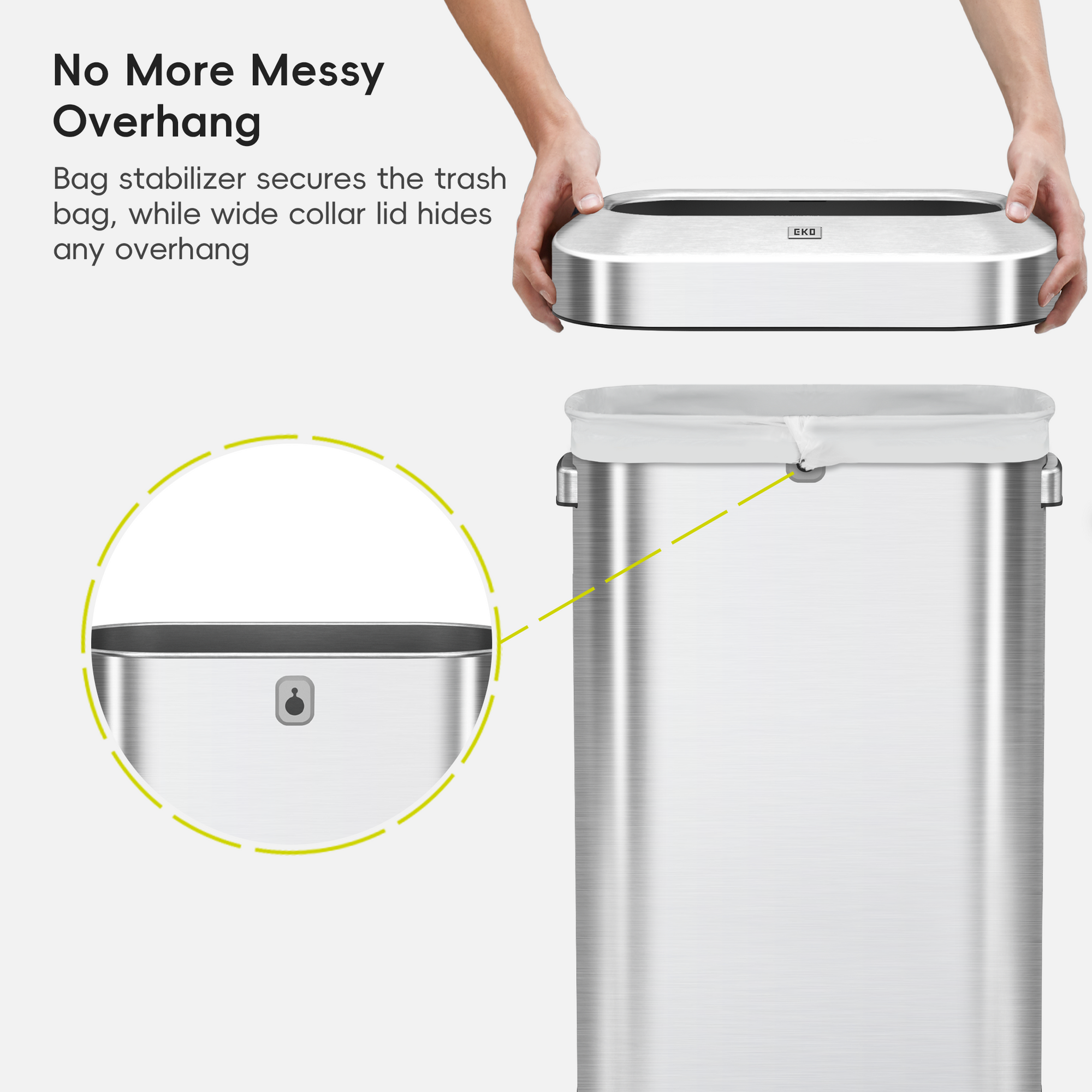 Urban Slim Open Top Can Commercial Grade - 90L / 23.7 Gal