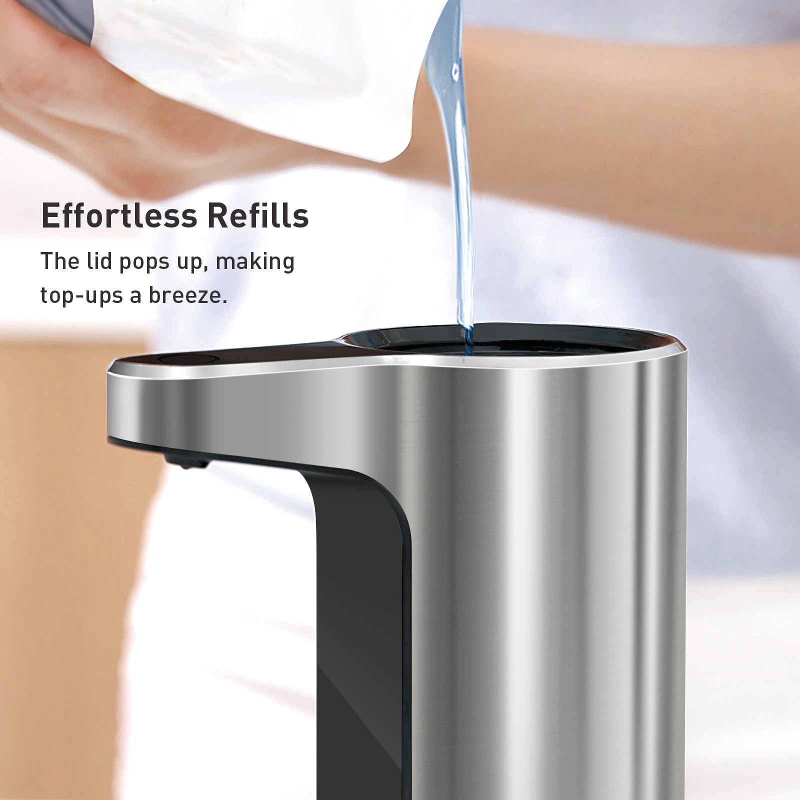 バス・洗面所用品 EKO Aroma Smart Soap Dispenser 250ml Aroma Smart Liquid Soap Dispenser - Chrome Metallic – Home