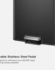 Marina  50 Liter / 13 Gallon Matte Black Step Trash Can