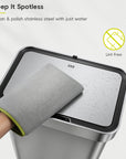 Microfiber Cleaning Mitt for Stainless Steel – Lint-Free Reusable Polishing Cloth & Cleaning Glove