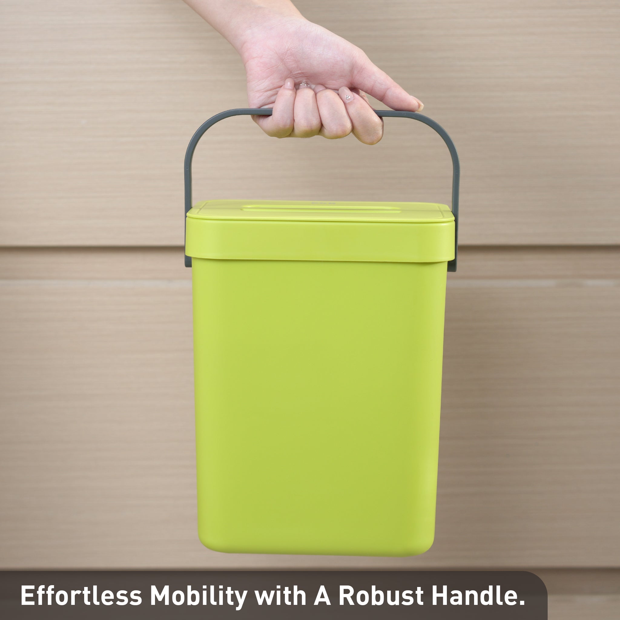 Puro Compost Bin with Lid - Lime 5L / 1.32 Gal – Home by EKO