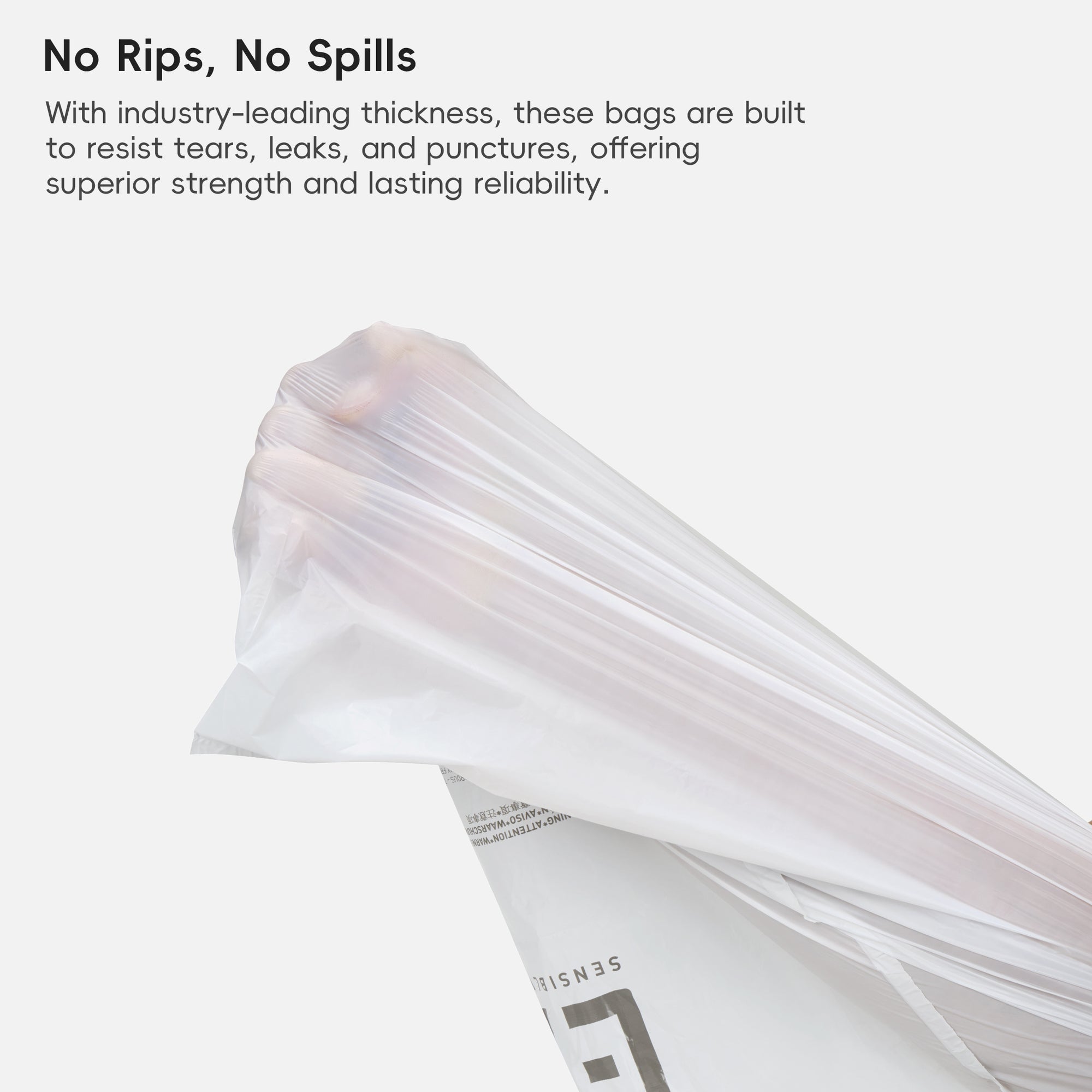 Code J - 12.9 Gallon (45-49L) Easy-Dispense Roll Trash Bag - 440 Count