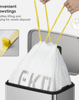 Code F - 13 Gallon  Easy-Dispense Roll Trash Bag - 240 Count