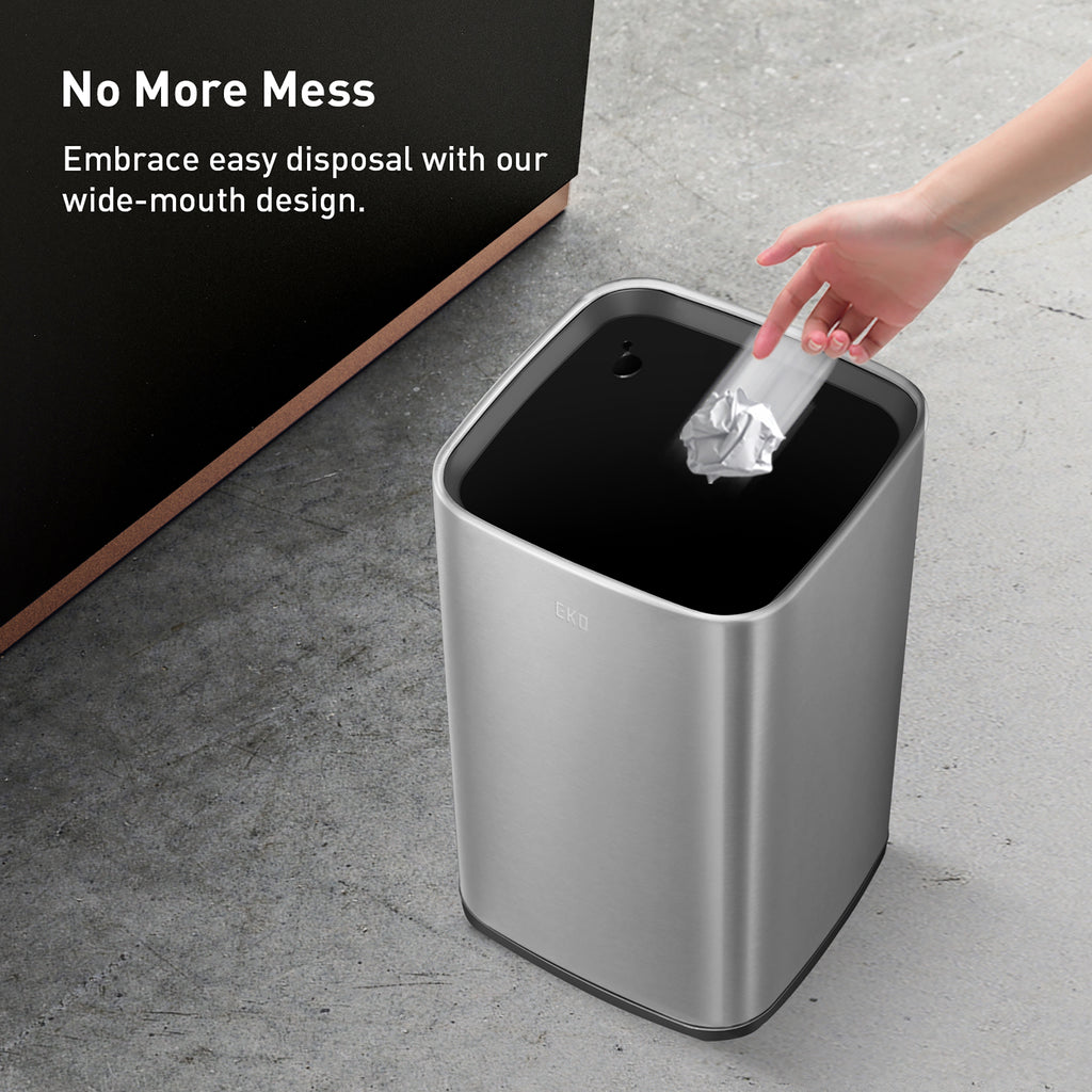 EKO Laguna Open Top Can with Nested Liner 2 Pack Combo Set - 7L+12L – No More Mess