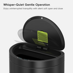 Mirage Semi-Round Motion Sensor Trash Can, 47 L
