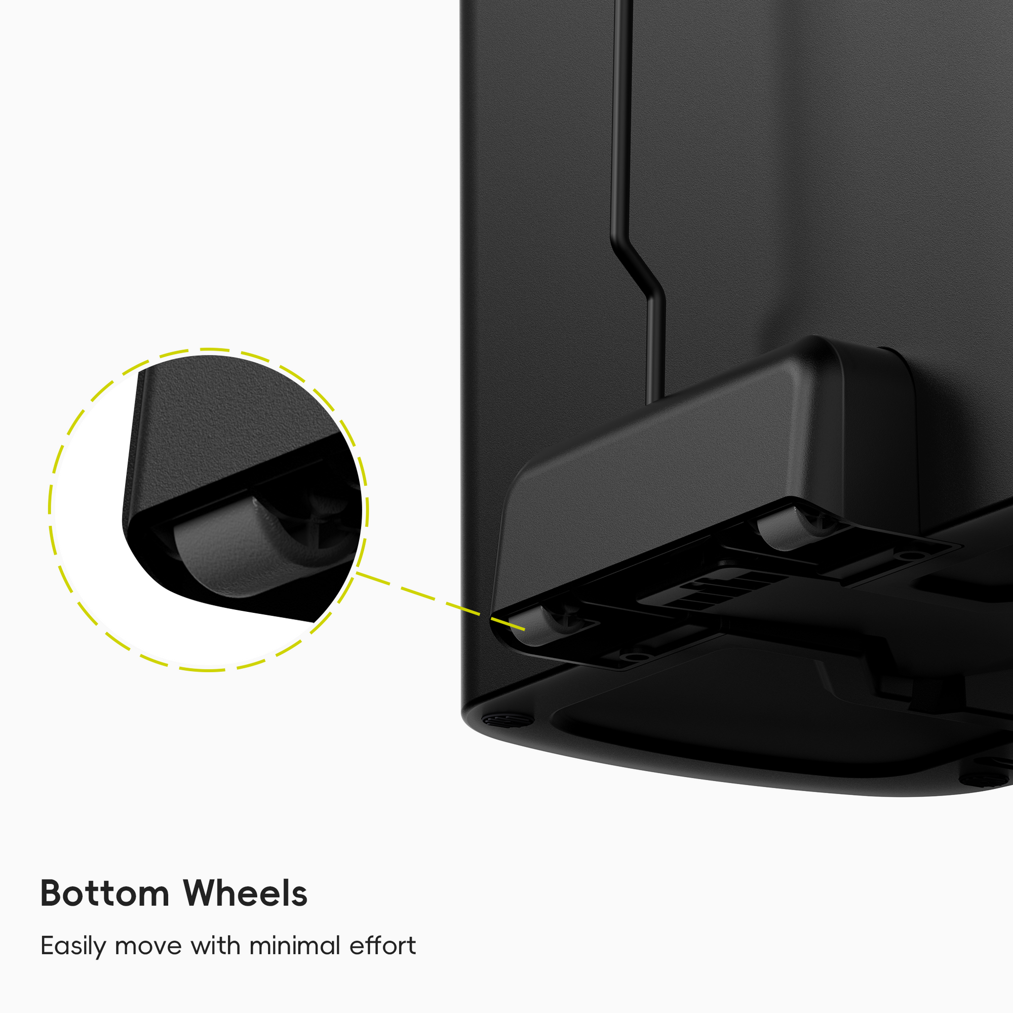 Hana Select 13.2 Gallon / 50L Plastic Resin Step Kitchen Trash Can-Black