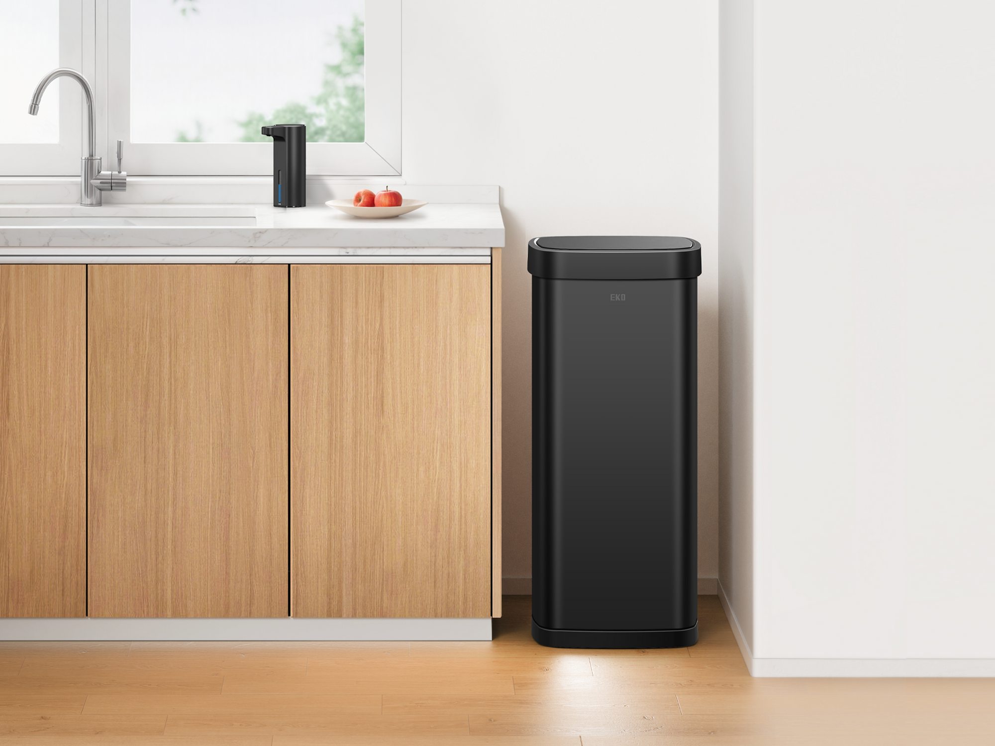 EcoSmart 80L / 21 Gallon Motion Sensor Trash Can -Matte Black