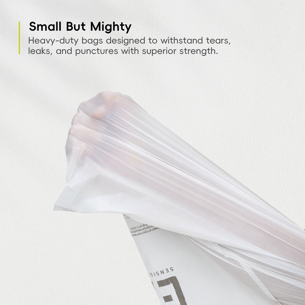 EKO Code A - 1.6 Gallon Easy-Dispense Roll Trash Bag - 80 Count (3-6L) – Small But Mighty