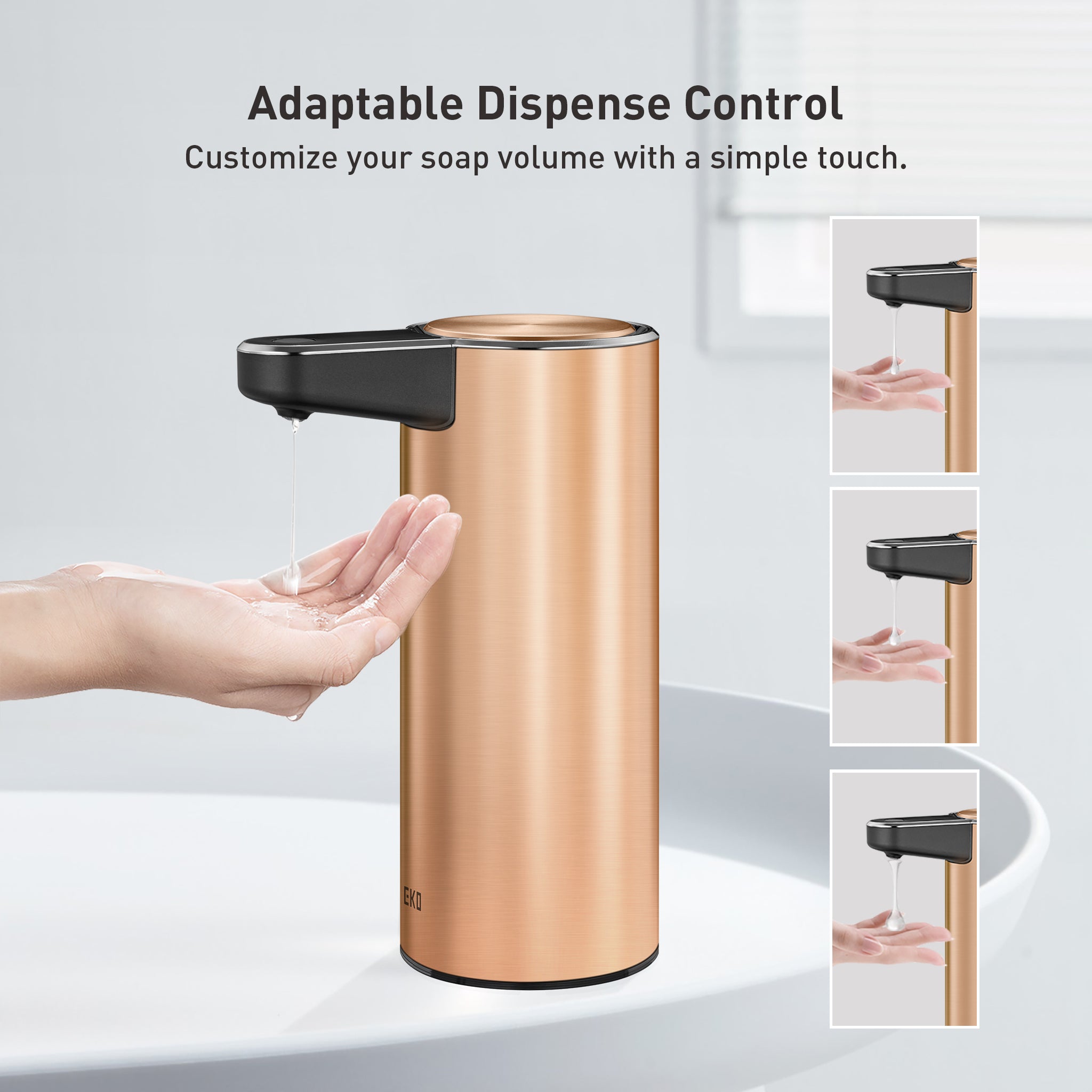 Deluxe Aroma Smart Liquid Soap Dispenser - Rose Gold – Home by EKO