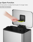 Neo-Cube 50 Liter / 13 Gallon Stainless Steel Step Trash Can