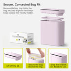 Brio Compact Motion Sensor Trash Can, 10 L