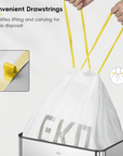 Code Z - 12.5 Gallon  Easy-Dispense Roll Trash Bag - 110 Count (40-60L)