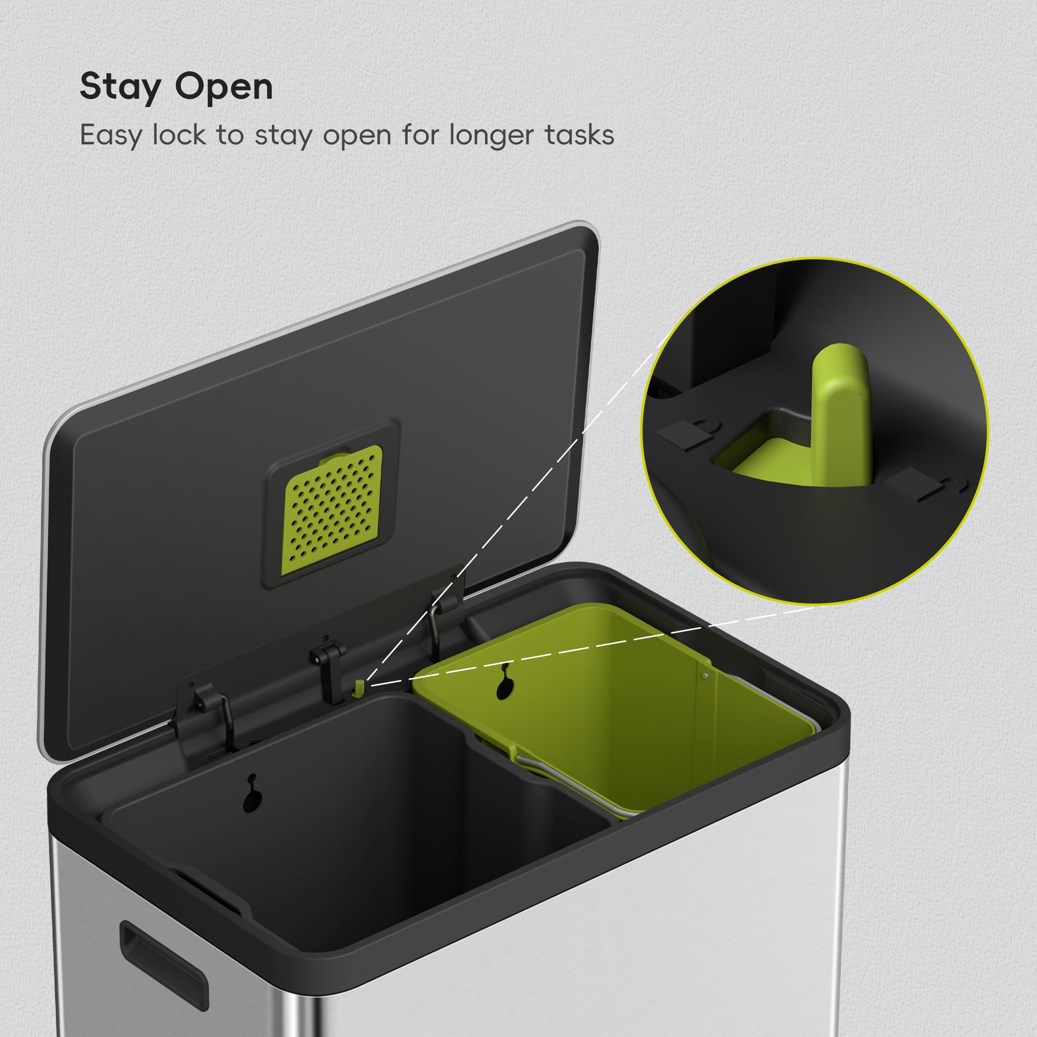 EKO EcoCasa II Recycling Can - Thumbnail 4