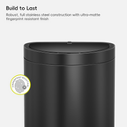 Mirage Semi-Round Motion Sensor Trash Can, 47 L