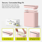 Brio Compact Motion Sensor Trash Can, 10 L