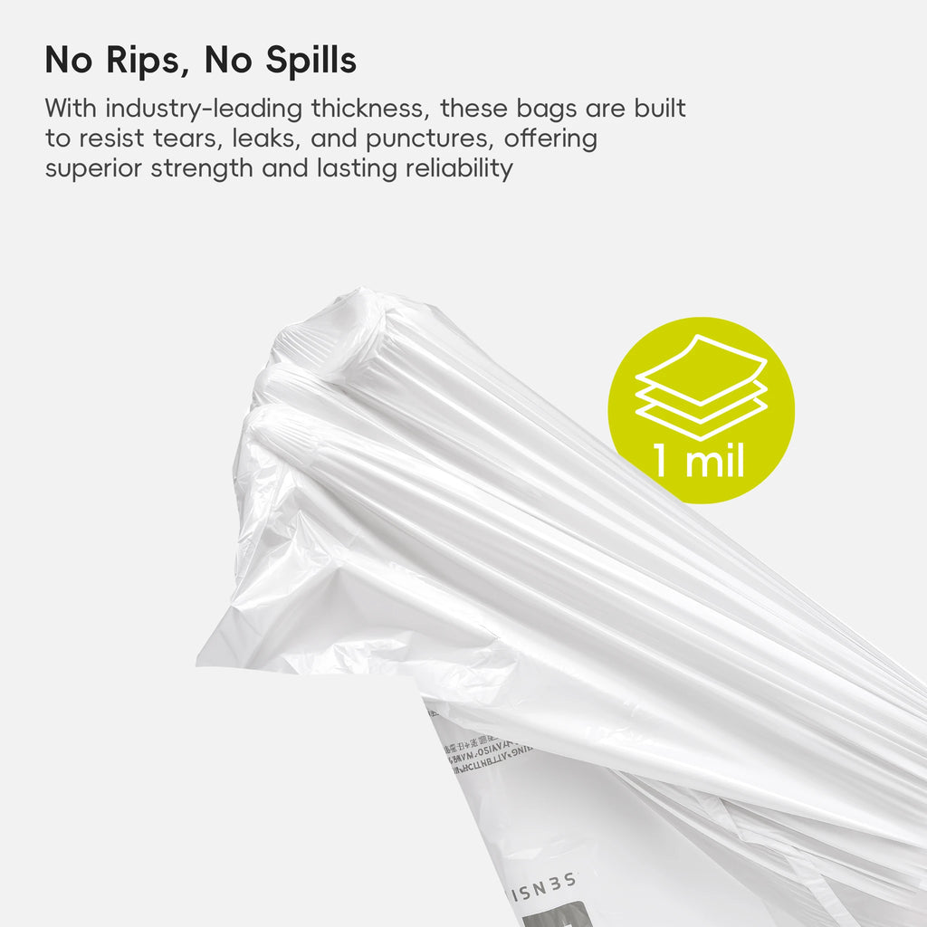 Code F Easy-Dispense Roll Trash Bags, 40-60 L / 10.6-15.9 Gal