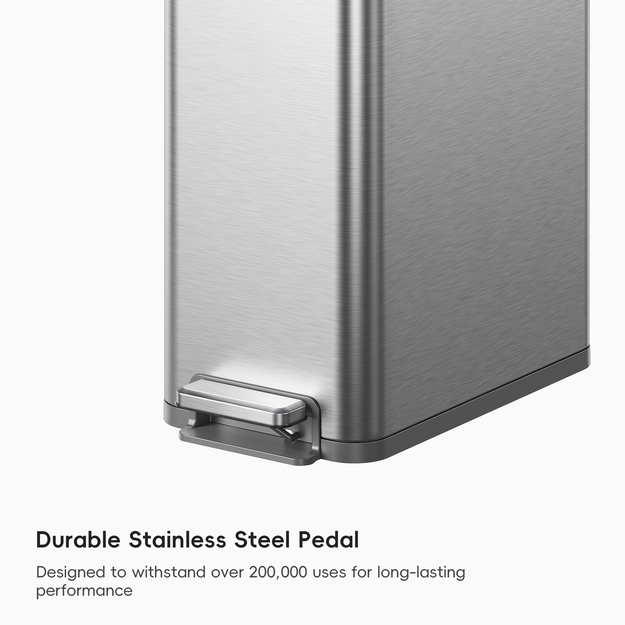 X-Wing 50L / 13.2 Gallon Slim Step Trash Can with Dual Wing Lid